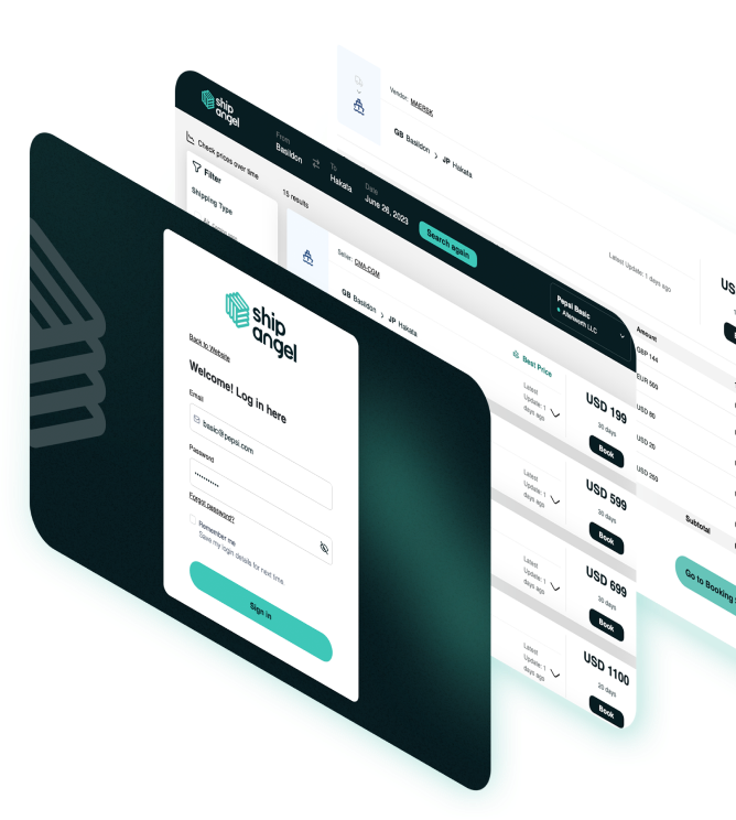 ship angel dashboard images side by side displaying sleek modern look